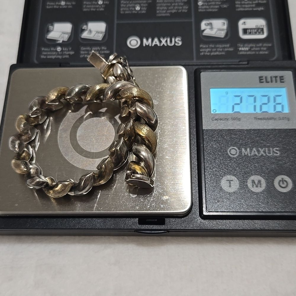 Solid Sterling Silver Bracelet - image 8